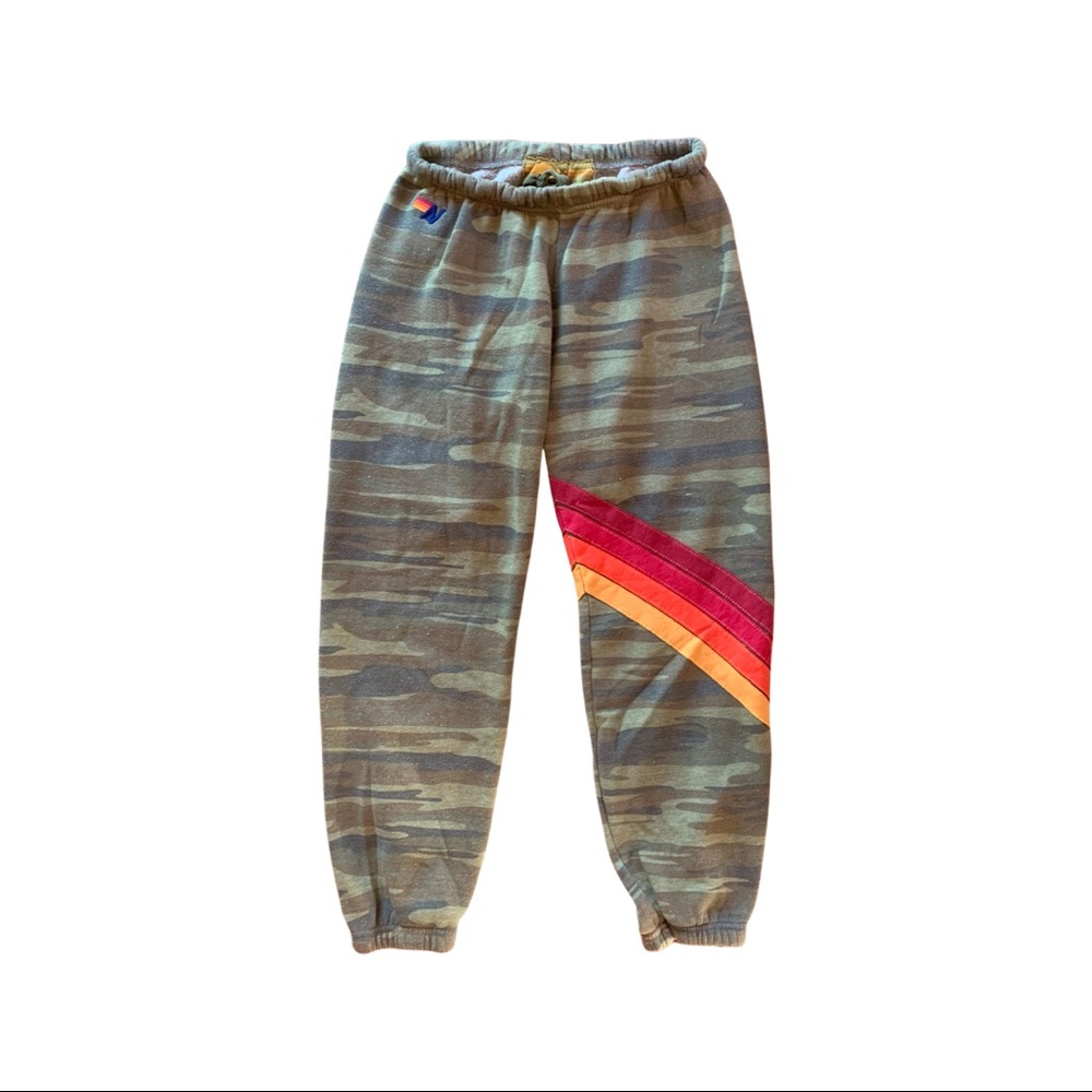 Aviator nation camo/chevron sweatpants